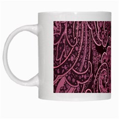 Abstract Purple Background Natural Motive White Mugs by Simbadda