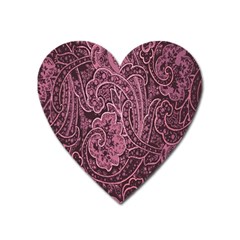 Abstract Purple Background Natural Motive Heart Magnet by Simbadda