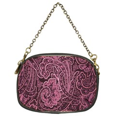 Abstract Purple Background Natural Motive Chain Purses (one Side) 