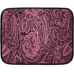 Abstract Purple Background Natural Motive Fleece Blanket (mini) by Simbadda