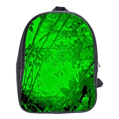 Leaf Outline Abstract School Bags (xl)  by Simbadda