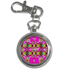 Colourful Abstract Background Design Pattern Key Chain Watches by Simbadda