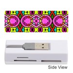 Colourful Abstract Background Design Pattern Memory Card Reader (Stick)  Front