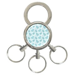 Decorative Floral Paisley Pattern 3-ring Key Chains