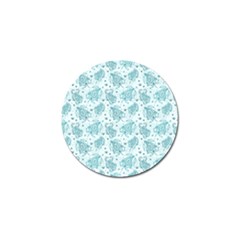 Decorative Floral Paisley Pattern Golf Ball Marker