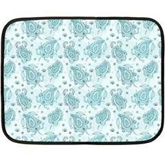 Decorative Floral Paisley Pattern Double Sided Fleece Blanket (mini) 