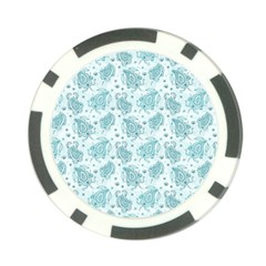 Decorative Floral Paisley Pattern Poker Chip Card Guard (10 Pack)