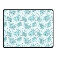 Decorative Floral Paisley Pattern Double Sided Fleece Blanket (small) 