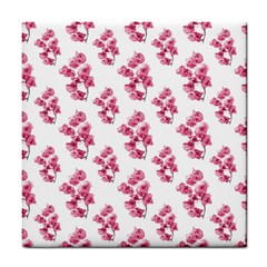 Santa Rita Flowers Pattern Tile Coasters by dflcprints