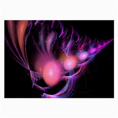 Fractal Image Of Pink Balls Whooshing Into The Distance Large Glasses Cloth by Simbadda