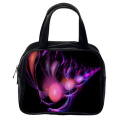 Fractal Image Of Pink Balls Whooshing Into The Distance Classic Handbags (one Side) by Simbadda