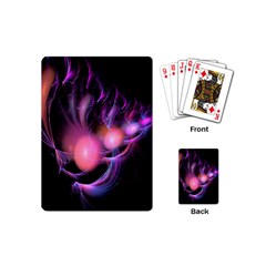 Fractal Image Of Pink Balls Whooshing Into The Distance Playing Cards (mini)  by Simbadda
