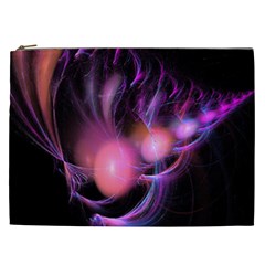 Fractal Image Of Pink Balls Whooshing Into The Distance Cosmetic Bag (xxl)  by Simbadda