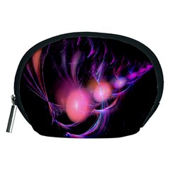 Fractal Image Of Pink Balls Whooshing Into The Distance Accessory Pouches (medium)  by Simbadda