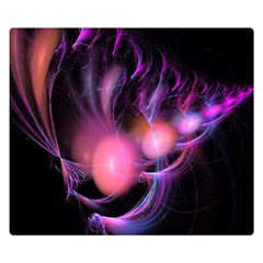 Fractal Image Of Pink Balls Whooshing Into The Distance Double Sided Flano Blanket (small)  by Simbadda