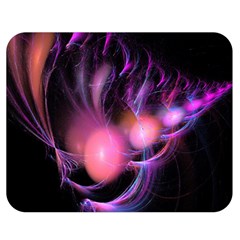 Fractal Image Of Pink Balls Whooshing Into The Distance Double Sided Flano Blanket (medium)  by Simbadda