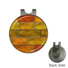 Classic Color Bricks Gradient Wall Hat Clips With Golf Markers by Simbadda