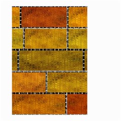 Classic Color Bricks Gradient Wall Small Garden Flag (two Sides) by Simbadda