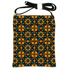 Abstract Daisies Shoulder Sling Bags