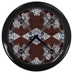 Ladder Against Wall Abstract Alternative Version Wall Clocks (black) by Simbadda