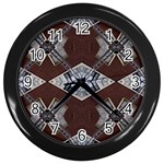 Ladder Against Wall Abstract Alternative Version Wall Clocks (Black) Front