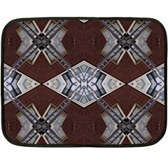 Ladder Against Wall Abstract Alternative Version Double Sided Fleece Blanket (mini)  by Simbadda