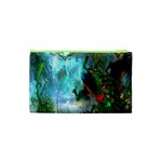 Beautiful Peacock Colorful Cosmetic Bag (XS) Back