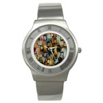 Fabric Weave Stainless Steel Watch Front