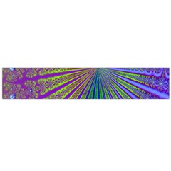 Blue Fractal That Looks Like A Starburst Flano Scarf (large) by Simbadda