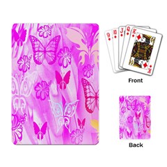 Butterfly Cut Out Pattern Colorful Colors Playing Card by Simbadda