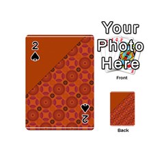 Vintage Paper Kraft Pattern Playing Cards 54 (mini)  by Simbadda