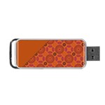 Vintage Paper Kraft Pattern Portable USB Flash (Two Sides) Back