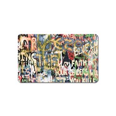 Graffiti Wall Pattern Background Magnet (name Card)