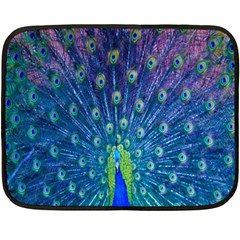 Amazing Peacock Double Sided Fleece Blanket (mini) 