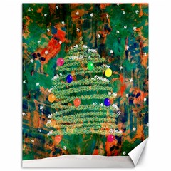 Watercolour Christmas Tree Painting Canvas 18  x 24  