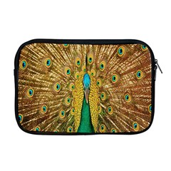 Peacock Bird Feathers Apple Macbook Pro 17  Zipper Case by Simbadda