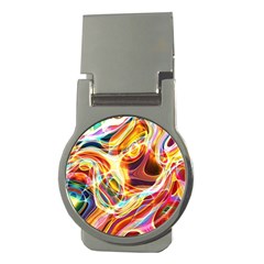 Colourful Abstract Background Design Money Clips (round) 