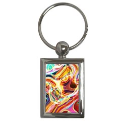 Colourful Abstract Background Design Key Chains (rectangle)  by Simbadda