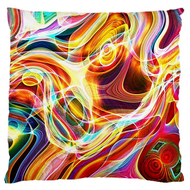 Colourful Abstract Background Design Large Cushion Case (Two Sides)