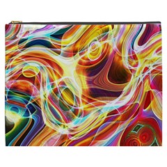 Colourful Abstract Background Design Cosmetic Bag (xxxl)  by Simbadda