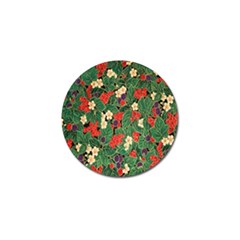 Berries And Leaves Golf Ball Marker by Simbadda