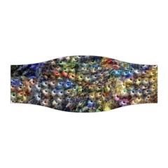 Multi Color Peacock Feathers Stretchable Headband by Simbadda