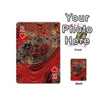 Red Gold Black Background Playing Cards 54 (Mini)  Front - HeartK