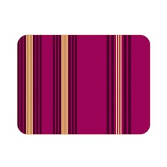 Stripes Background Wallpaper In Purple Maroon And Gold Double Sided Flano Blanket (mini)  by Simbadda