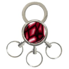 Red Abstract Background 3-ring Key Chains by Simbadda