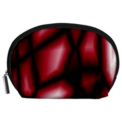 Red Abstract Background Accessory Pouches (large)  by Simbadda