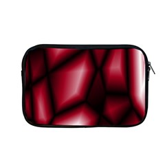 Red Abstract Background Apple Macbook Pro 13  Zipper Case by Simbadda