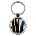 Digitally Created Striped Abstract Background Texture Key Chains (Round)  Front