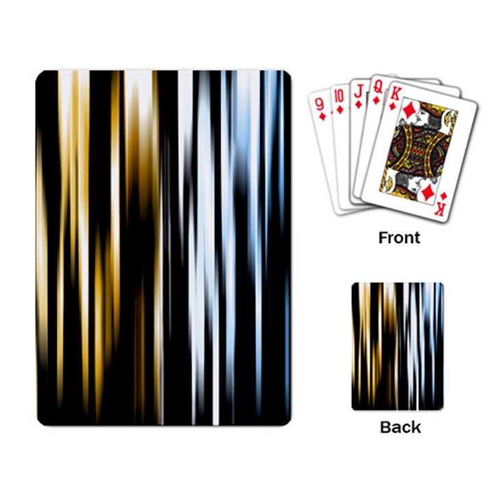 Digitally Created Striped Abstract Background Texture Playing Card