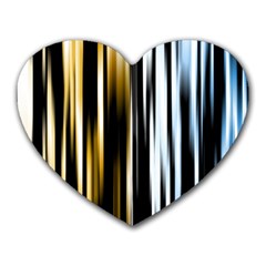 Digitally Created Striped Abstract Background Texture Heart Mousepads by Simbadda